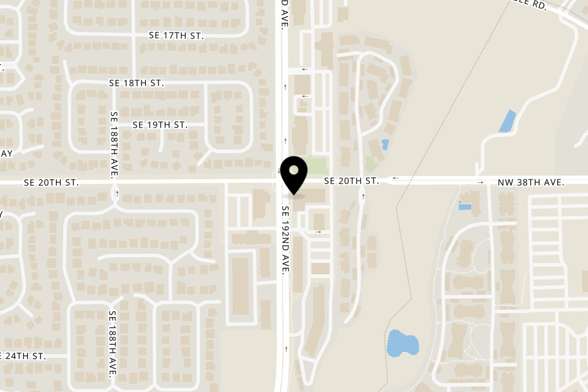Map showing the location of Wyld Pines Bar & Restaurant on 2005 SE 192nd Ave in Camas